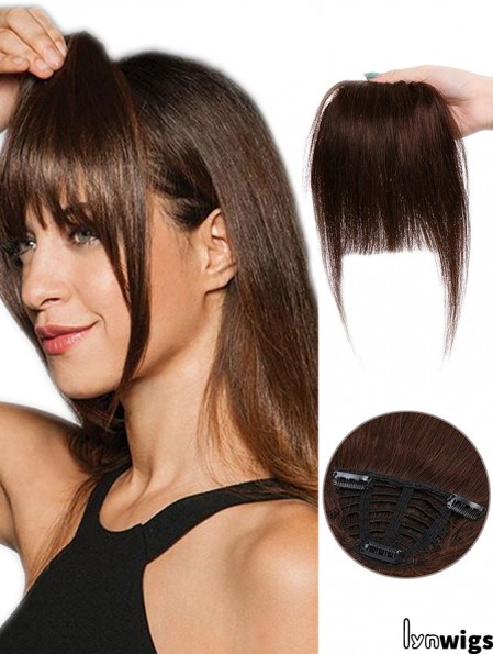 Clip in Fringe Thick Bangs Human Hair Piece