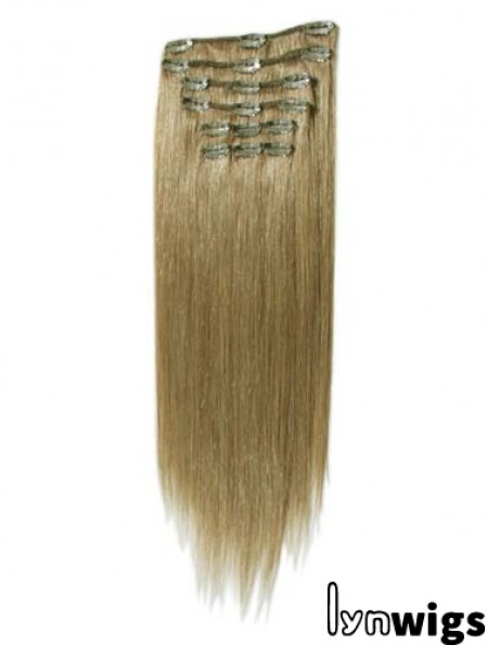 Natural Brown Straight Remy Human Hair Clip In Hair Extensions