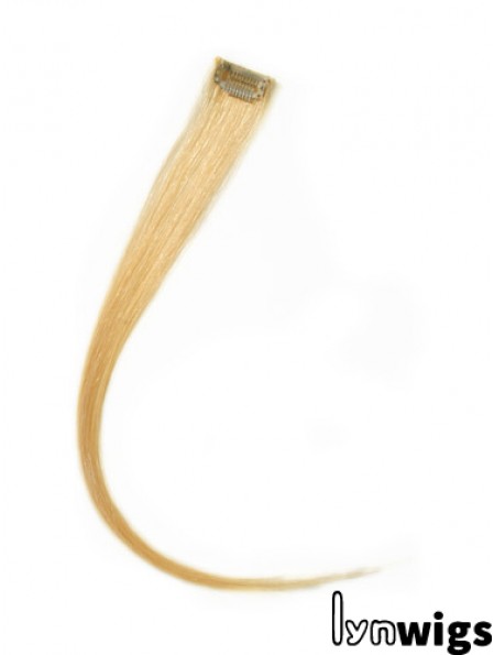 Trendy Blonde Straight Remy Human Hair Clip In Hair Extensions