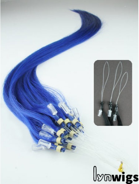 Affordable Black Straight Micro Loop Ring Hair Extensions