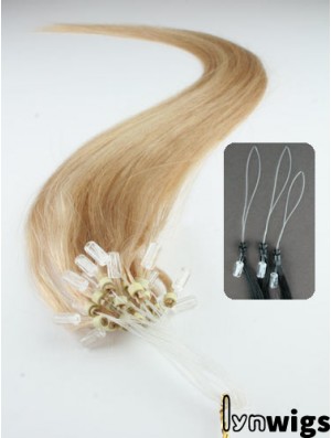 Gorgeous Blonde Straight Micro Loop Ring Hair Extensions