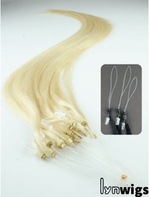 Perfect Blonde Straight Micro Loop Ring Hair Extensions