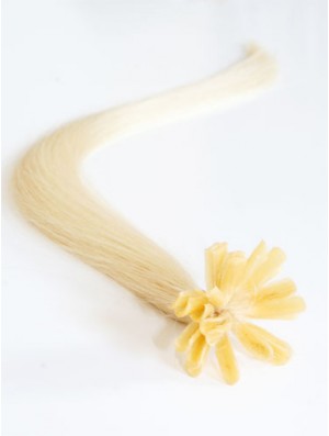 Blonde Straight Gorgeous Nail/U Tip Hair Extensions