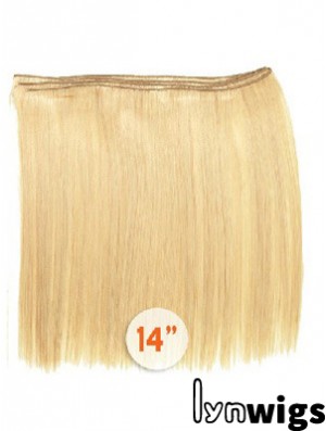 Straight Remy Human Hair Blonde Style Weft Extensions