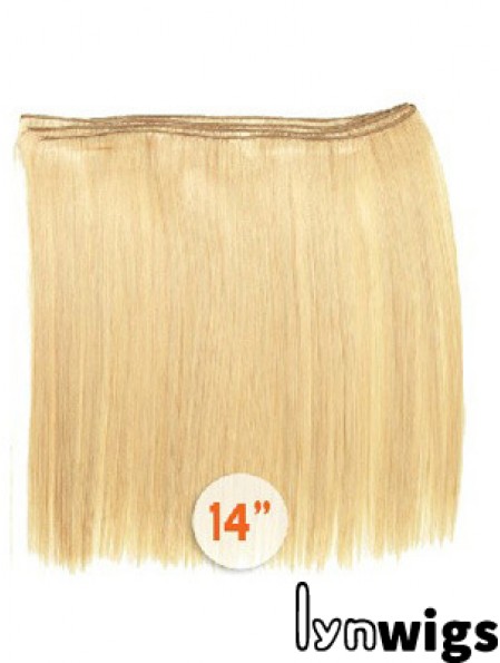 Straight Remy Human Hair Blonde Style Weft Extensions