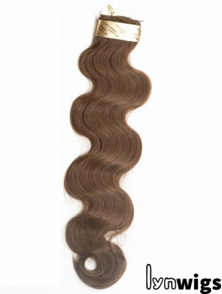 Brown Wavy Stick/I Tip Hair Extensions