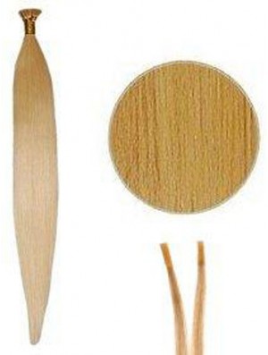 Blonde Straight Stick/I Tip Hair Extensions