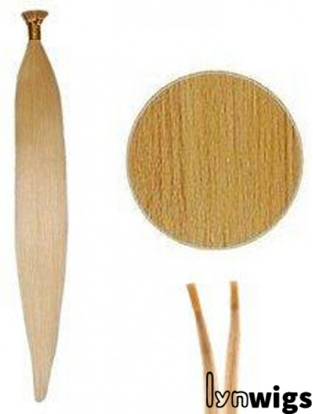 Blonde Straight Stick/I Tip Hair Extensions