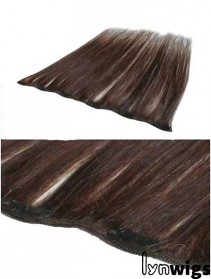 Discount Auburn Straight Remy Human Hair Clip In Hair Extensions