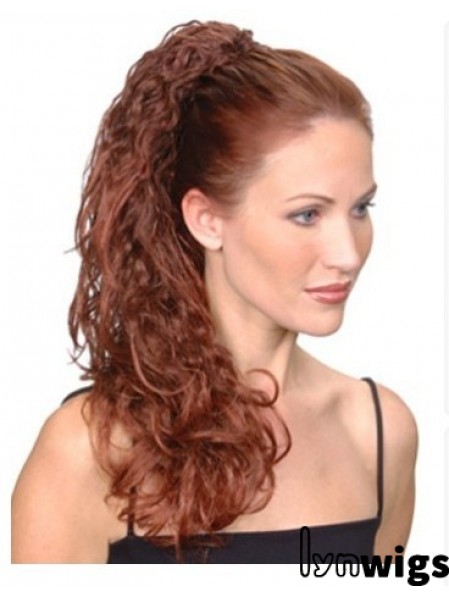 Popular Curly Auburn Ponytails