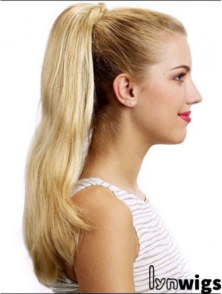 Stylish Straight Blonde Ponytails