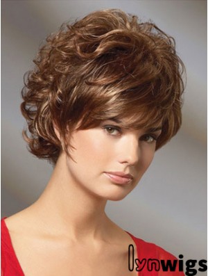 Curly Auburn Gorgeous Short Classic Wigs