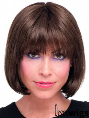  IncLace Frontible Auburn Straight Chin Length Remy Human Lace Wigs