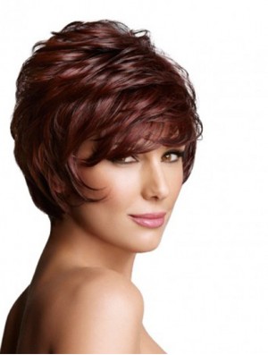 Monofilament Wavy Layered Short 7 inch Exquisite Wigs