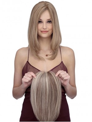 Shoulder Length Straight Without Bangs Cheap Blonde Lace Front Wigs