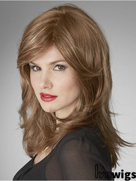 Monofilament Wavy Layered Shoulder Length 16 inch Cheapest Human Hair Wigs