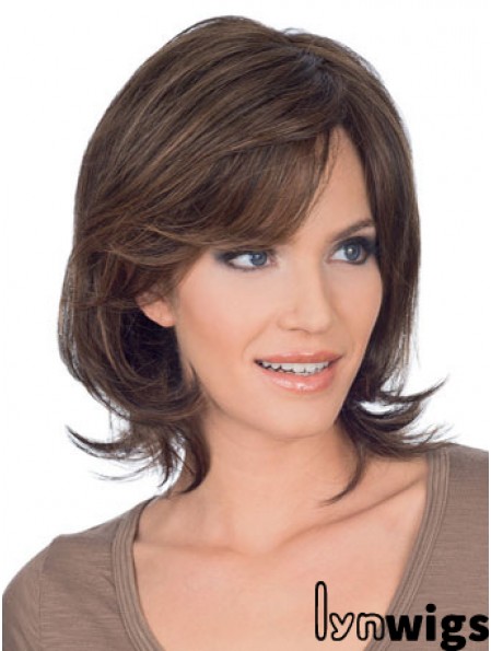 Refined Lace Front Straight Chin Length Remy Human Lace Wigs