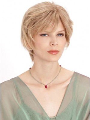 Monofilament Straight Layered Chin Length 8 inch Incredible Human Hair Wigs