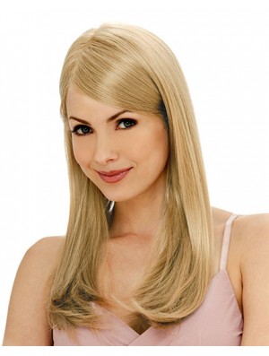 Straight Layered Monofilament Blonde No-Fuss Long Wigs