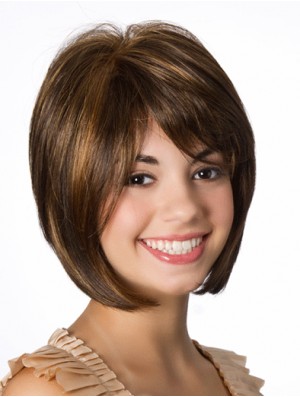 Lace Front Straight 10 inch Brown Bob Hairstyles