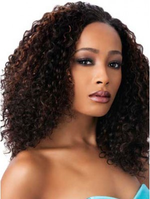 African Wigs For Sale With Capless Synthetic Brown Color Kinky Style