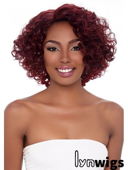 Curly Wigs For African American Women With Capless Curly Style Red Color