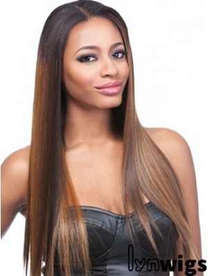 24 inch Ombre/2 Tone Lace Front Wigs For Black Women