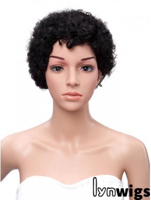 8 inch Black Lace Wigs For Black Women