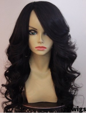 20 inch Lace Front Long Wavy With Bangs Best Front Lace Wigs For Black Woman UK