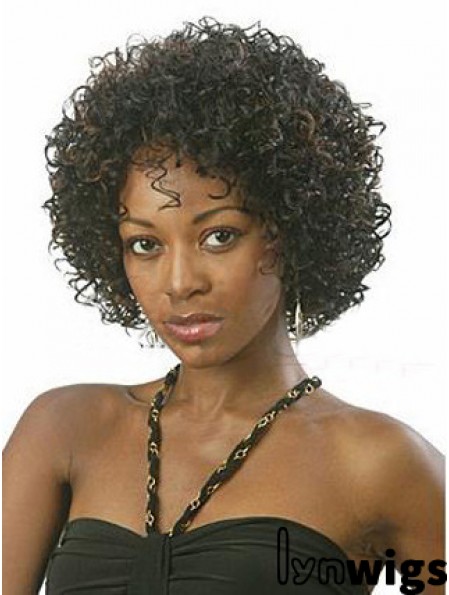 New 10 inch Chin Length Kinky Wigs For Black Women