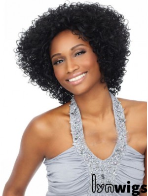 Soft 10 inch Short Kinky Wigs For Black Women