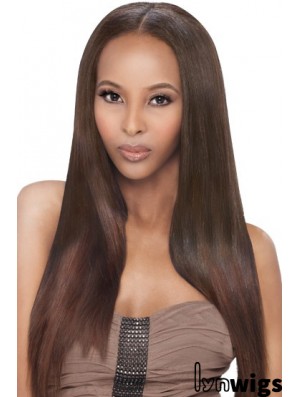 Long Auburn Yaki Without Bangs Fabulous African American Wigs