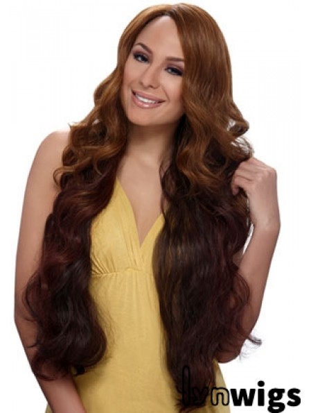 Buy African American Wigs Online With Synthetic Auburn Color Wavy Style