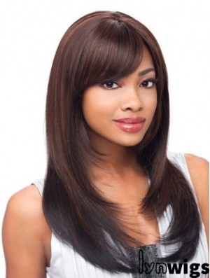 Yaki Layered Long Auburn Cheap Lace Front Wigs