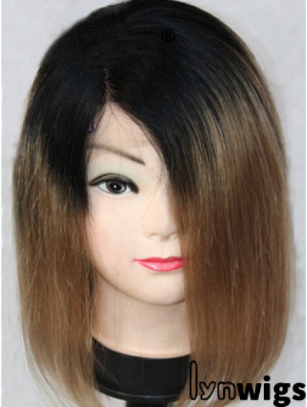 High Quality 12 inch Shoulder Length Straight Wigs For Black Women