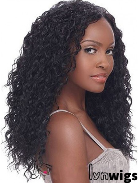 Flexibility 18 inch Long Kinky Wigs For Black Women