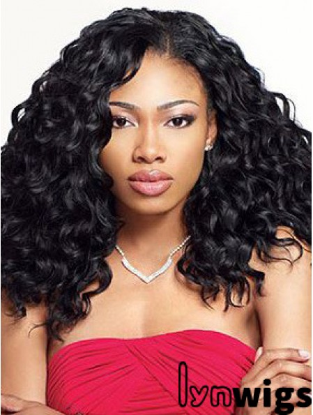 Modern 12 inch Shoulder Length Kinky Wigs For Black Women