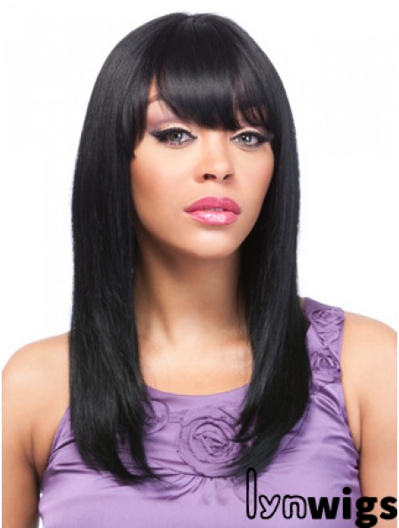 18 inch Black Lace Front Wigs For Black Women