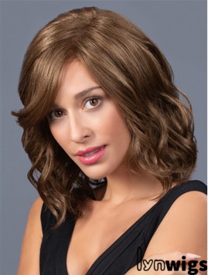 Layered 14 inch Shoulder Length Wavy Suitable Medium Wigs