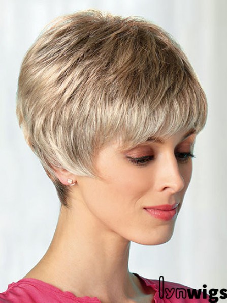 Boycuts Blonde 8 inch Best Short Wigs