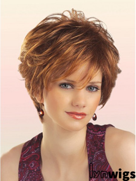 Cheap Synthetic Wigs With Capless Short Length Layered Cut