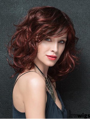 Wavy Auburn Best Shoulder Length Classic Wigs