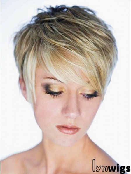 Best Synthetic Wig Boycuts Cropped Length Blonde Color