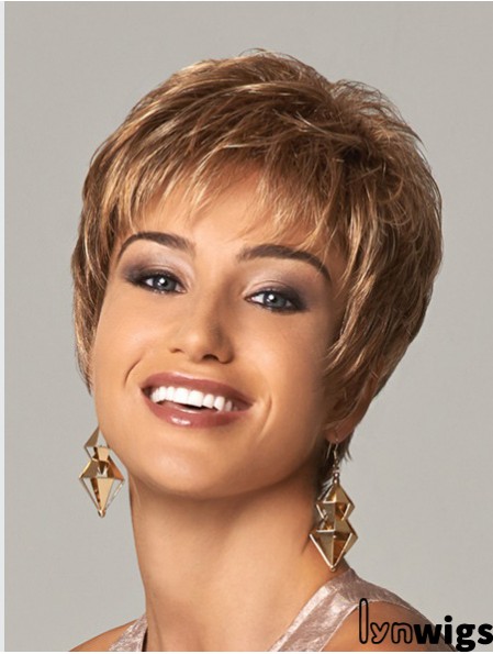 Curly Layered 8 inch Blonde Soft Synthetic Wigs