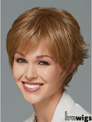 Short Boycuts Straight Blonde New Synthetic Wigs