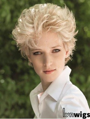 Lace Front Boycuts Short Straight Blonde Sale Synthetic Hair