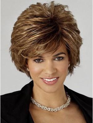 Wavy Brown Cheapest Short Classic Wigs