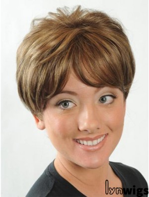 Short Boycuts Straight Auburn Online Synthetic Wigs