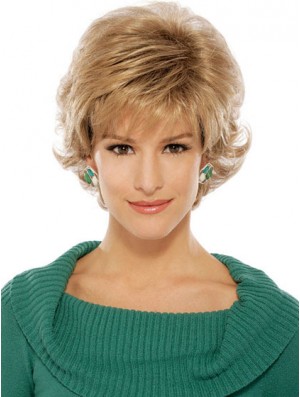 Wavy Blonde Suitable Short Classic Wigs