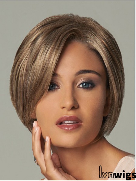 Wavy Layered 8 inch Blonde Comfortable Synthetic Wigs